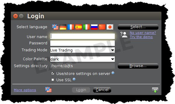 Installazione di TWS per lo schermo Linux