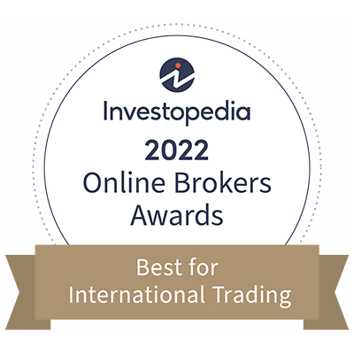 Награда 2022 Investopedia: Лучший для международной торговли